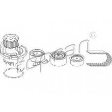 207 899 TOPRAN Водяной насос + комплект зубчатого ремня