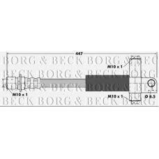 BBH6167 BORG & BECK Тормозной шланг