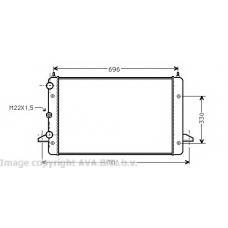 VWA2135 AVA Радиатор, охлаждение двигателя