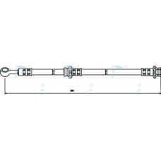 HOS3229 APEC Тормозной шланг