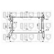 QER1571 QUINTON HAZELL Радиатор, охлаждение двигателя