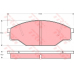 GDB351 TRW Комплект тормозных колодок, дисковый тормоз