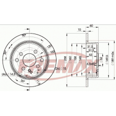 BD-9581 FREMAX Тормозной диск