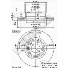 BS 8053 BRECO Тормозной диск