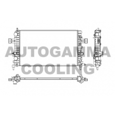 103628 AUTOGAMMA Радиатор, охлаждение двигателя