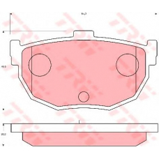 GDB7034 TRW Комплект тормозных колодок, дисковый тормоз