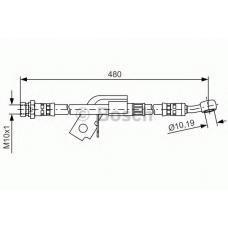 1 987 481 474 BOSCH Тормозной шланг