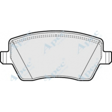 PAD1312 APEC Комплект тормозных колодок, дисковый тормоз