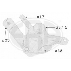 350379 ERA Термостат, охлаждающая жидкость
