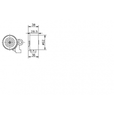 TKR 9176 TIMKEN Натяжной ролик, ремень грм