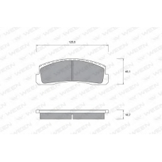 151-1105 WEEN Комплект тормозных колодок, дисковый тормоз