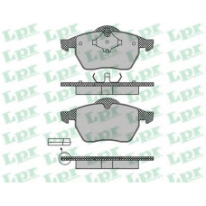 05P639 LPR Комплект тормозных колодок, дисковый тормоз