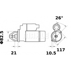 MS 361 MAHLE Стартер