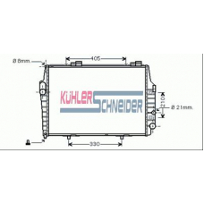 0313901 KUHLER SCHNEIDER Радиатор, охлаждение двигател