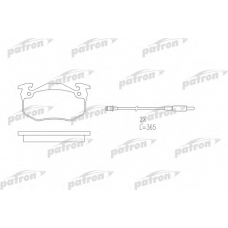 PBP881 PATRON Комплект тормозных колодок, дисковый тормоз