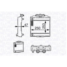 350213139200 MAGNETI MARELLI Радиатор, охлаждение двигателя