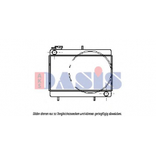 220010N AKS DASIS Радиатор, охлаждение двигателя