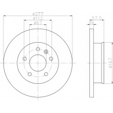 8DD 355 103-811 HELLA Тормозной диск