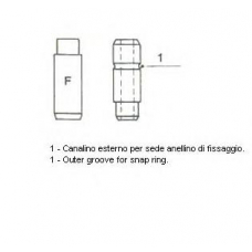 01-2585 METELLI Направляющая втулка клапана