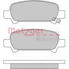 1170167 METZGER Комплект тормозных колодок, дисковый тормоз
