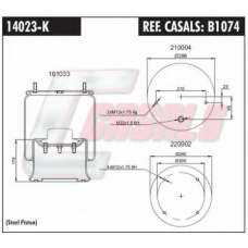 B1074 CASALS Кожух пневматической рессоры