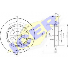 78BD2112-2 ICER Тормозной диск
