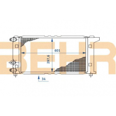 0100448 BEHR Radiator