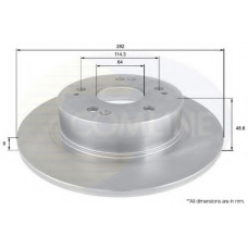 ADC0559 COMLINE Тормозной диск