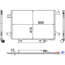 8FC 351 303-431 HELLA Конденсатор, кондиционер