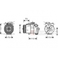 5800K240 VAN WEZEL Компрессор, кондиционер