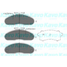 KBP-6535 KAVO PARTS Комплект тормозных колодок, дисковый тормоз