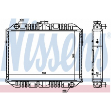 62422 NISSENS Радиатор, охлаждение двигателя