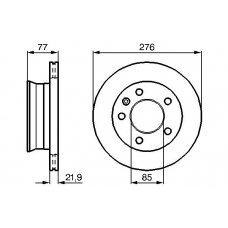 0 986 478 849 BOSCH Тормозной диск