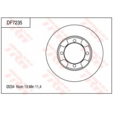 DF7235 TRW Тормозной диск