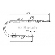 1 987 477 538 BOSCH Трос, стояночная тормозная система