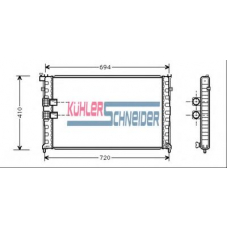 0704801 KUHLER SCHNEIDER Радиатор, охлаждение двигател