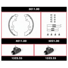 3011.00 ROADHOUSE Комплект тормозов, барабанный тормозной механизм