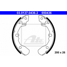 03.0137-0436.2 ATE Комплект тормозных колодок