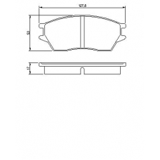 0 986 424 136 BOSCH Комплект тормозных колодок, дисковый тормоз