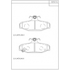 KD2517W ASIMCO Комплект тормозных колодок, дисковый тормоз