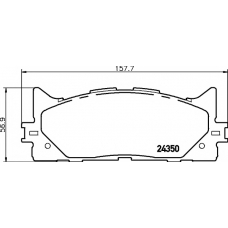 8DB 355 012-401 HELLA PAGID Комплект тормозных колодок, дисковый тормоз