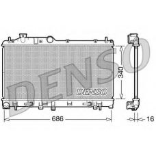 DRM36009 DENSO Радиатор, охлаждение двигателя