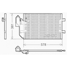 DCN17002 DENSO Конденсатор, кондиционер