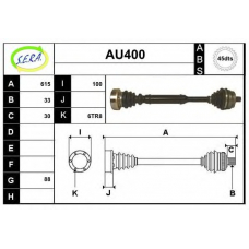 AU400 SERA Приводной вал