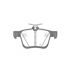 BPA1516.00 OPEN PARTS Комплект тормозных колодок, дисковый тормоз