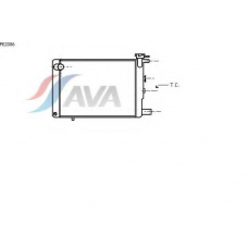 PE2006 AVA Радиатор, охлаждение двигателя