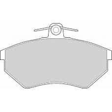 FD6489A NECTO Комплект тормозных колодок, дисковый тормоз