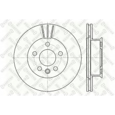 6020-4733V-SX STELLOX Тормозной диск