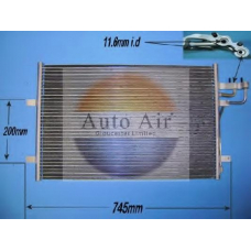 16-1311 AUTO AIR GLOUCESTER Конденсатор, кондиционер