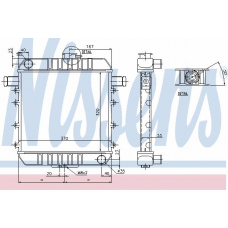 63090 NISSENS Радиатор, охлаждение двигателя